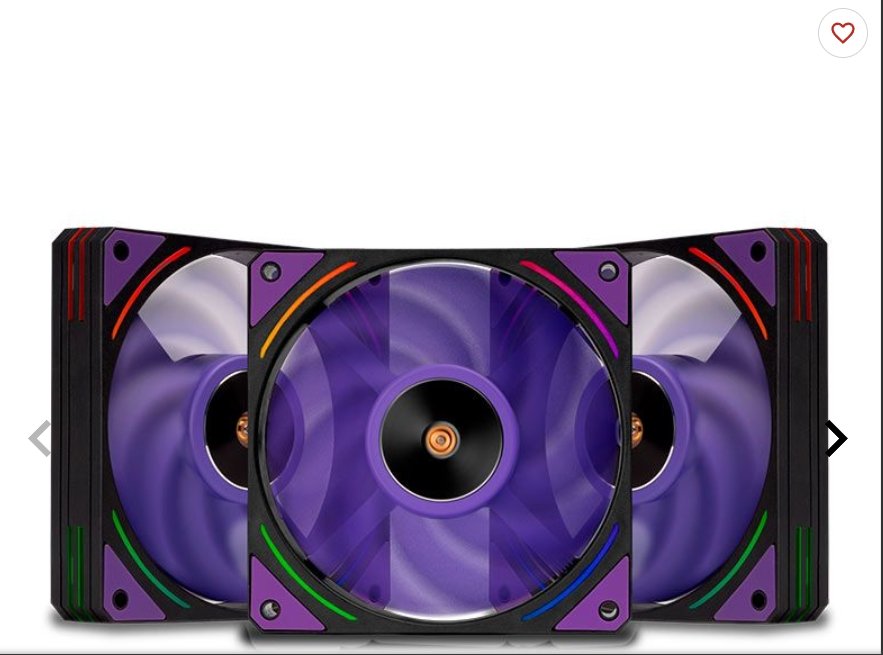 Kit Ventoinha Mancer Voltaic Purple Edition, 3x120mm, Preta