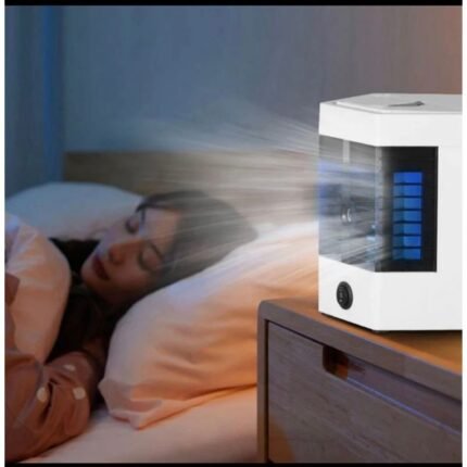 Mini condicionador de ar multifuncional baixo ruído, ventilador de ar condicionado