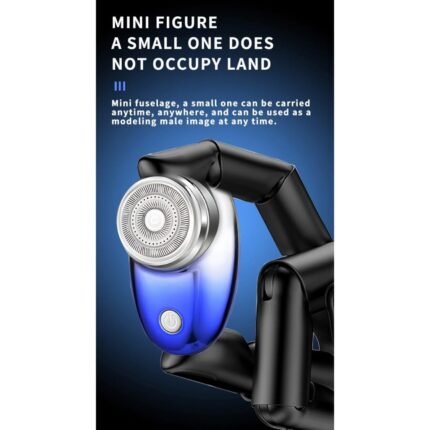 Barbeador Kemei Mini Travel Shaver Portátil Elétrico Recarregável TYPE-C USB Pocket Size Men Para Homem