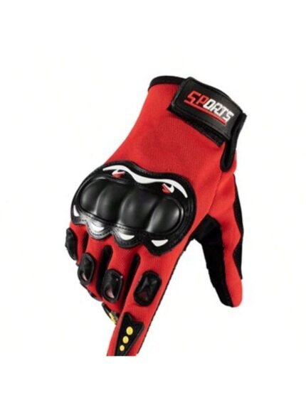 Luva Pro Biker para Moto Motoqueiro Motocross Bike Trilha – Preto/azul/vermelhor