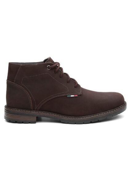 🛒Bota Coturno de Couro e Solado Costurado Casual Cano Baixo Masculino Vitiello