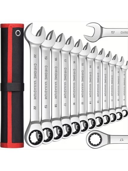 🛒Conjunto de Chaves Combinadas de Aço Cromo Vanádio 8*10mm – Cabeça Fixa Chave de Catraca, Operação Mecânica, Design Não Ajustável | Ferramenta Manual Durável, Adequada para Reparos Automotivos e Domésticos. Ferramentas de Encanamento, Ferramentas Compactas, Kit de Ferramentas Manuais! 200+ vendido