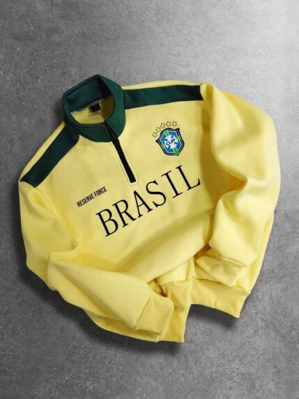 🛒ROMWE MEN Moletom Casual Masculino com Estampa de Letra em Cores Contrastantes, Outono/Inverno