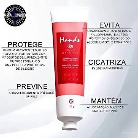 LUVA DE SILICONE HANDS ROMÃ CREME P/AS MÃOS 100 GRS - Imagem 3