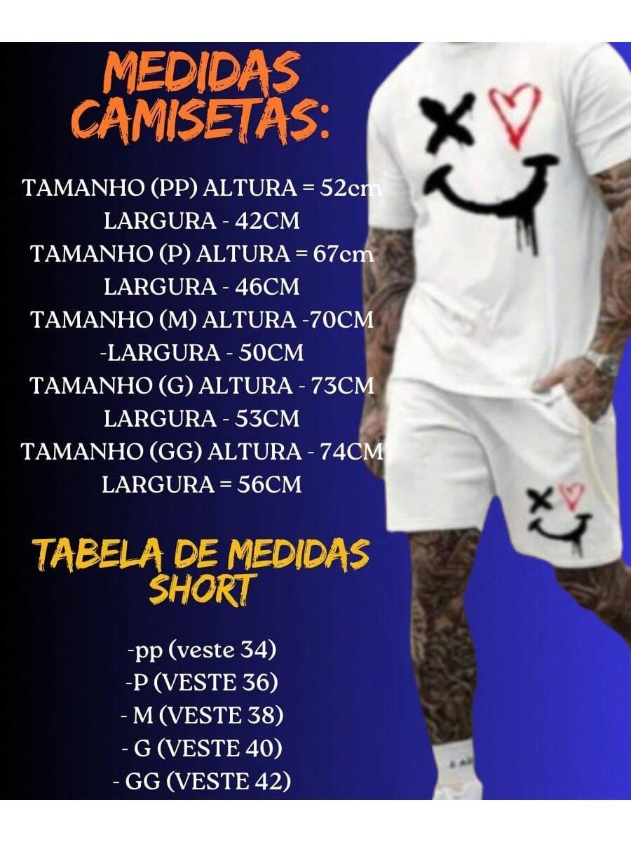 🛒Kit Camiseta Branca + Bermuda de Moletom Modelo "NEW YORK Brooklyn" no Estilo Tumblr - PROMOÇÃO ESPECIAL 50+ vendido - Imagem 2
