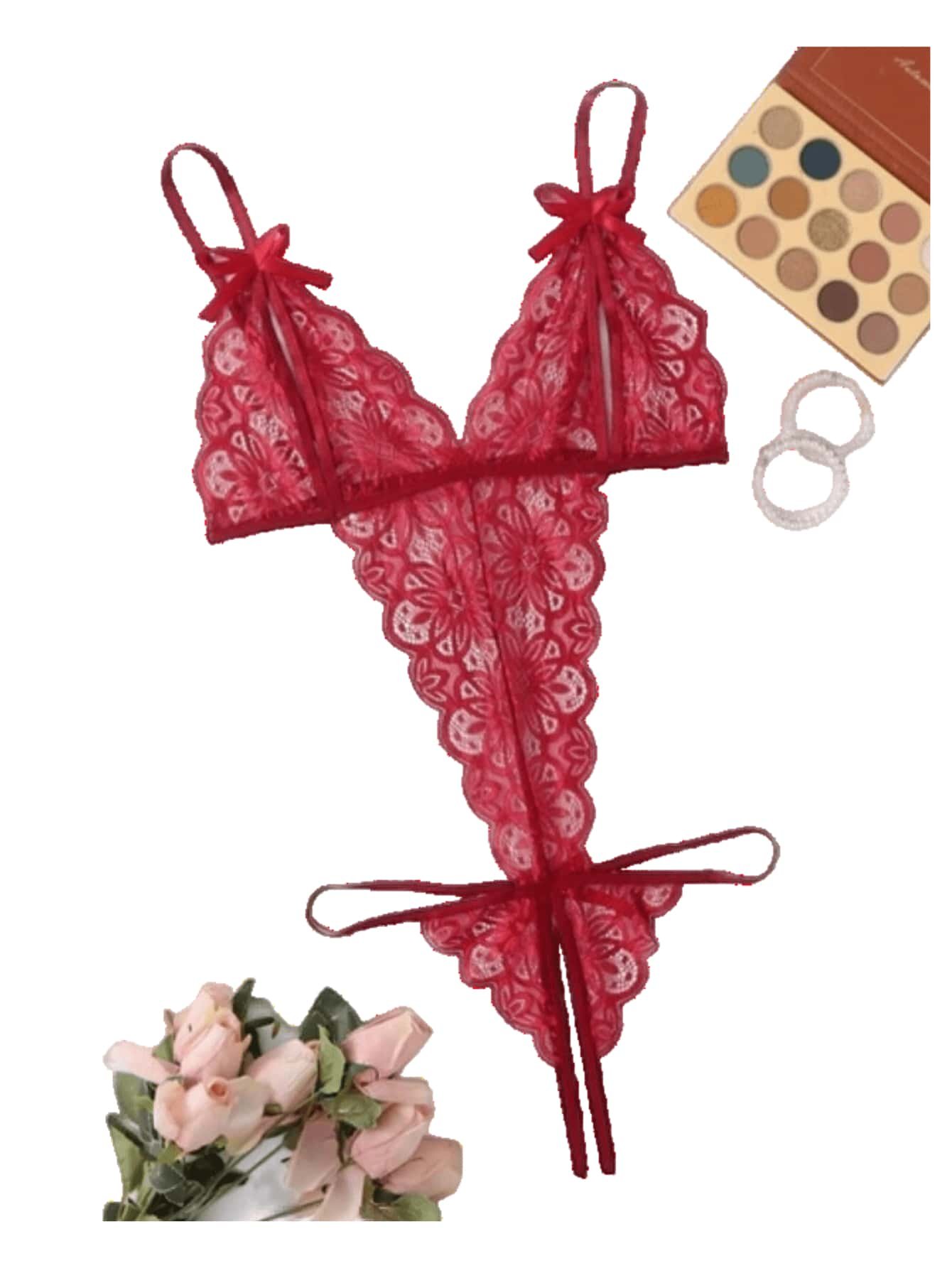 🛒Body Lingerie Renda Floral Apressadinha 50+ vendido (cópia)