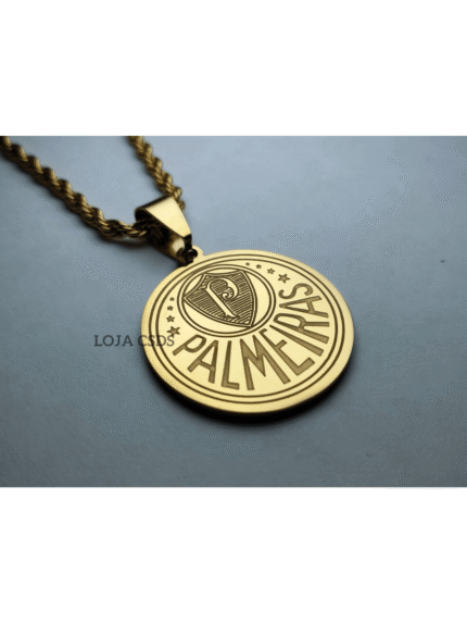 🛒Corrente Com Pingente Time Palmeiras/verdão Aço Inoxidáveis não Escurece Gravado a laser Promoção