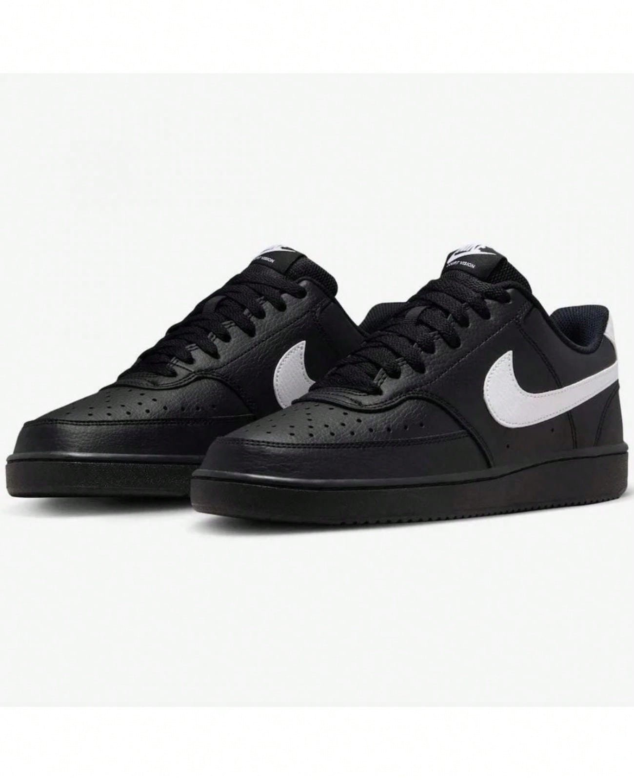 🛒Tênis Nike Court Vision Low Masculino - Preto e Branco