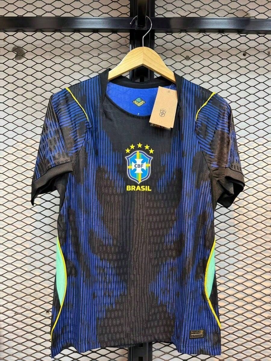 🛒Camiseta Camisa Brasil brasileira seleção copa 2026 modelo jogador azul 200+ vendido - Imagem 2
