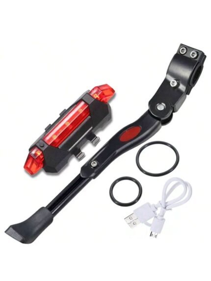 🛒Descanso Pezinho Para Bike Lateral Com Regulagem 20 Até 29 + Lanterna Traseira Bike Sinalizador Bicicleta Luz De Led Usb 50+ vendido