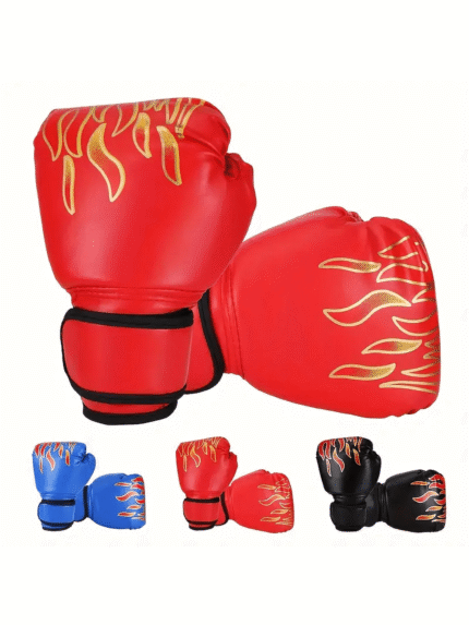 🛒1 Par de Luvas de Boxe para Adultos e Crianças, Adequadas para Saco de Pancadas, MMA, Treinamento de Muay Thai, Fitness, Uso em Todas as Estações