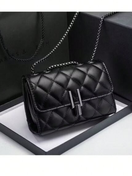 🛒Bolsa feminina transversal Ombro corrente escura “Y”Feminina de Festa[8785] 600+ vendido
