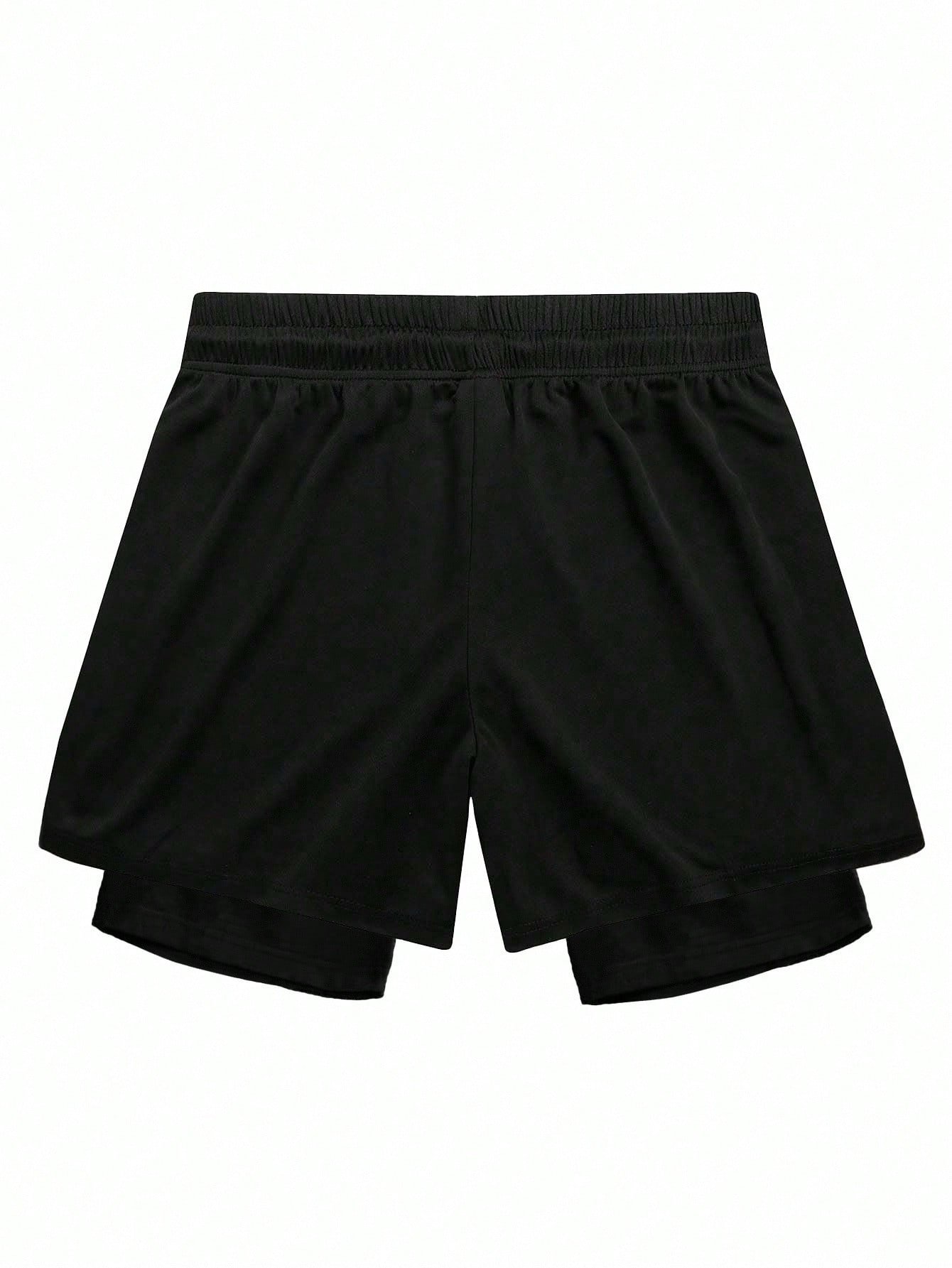 🛒Manfinity Sport Corelite Conjunto Esportivo Masculino Regata e Shorts, Roupas de Academia Minimalistas e da Moda, Adequado para o Verão, Conjunto de Academia Masculino, Roupas de Academia de Verão, Conjunto de Academia Preto, Conjunto de Corrida Academia, Conjunto de Treino - Imagem 2