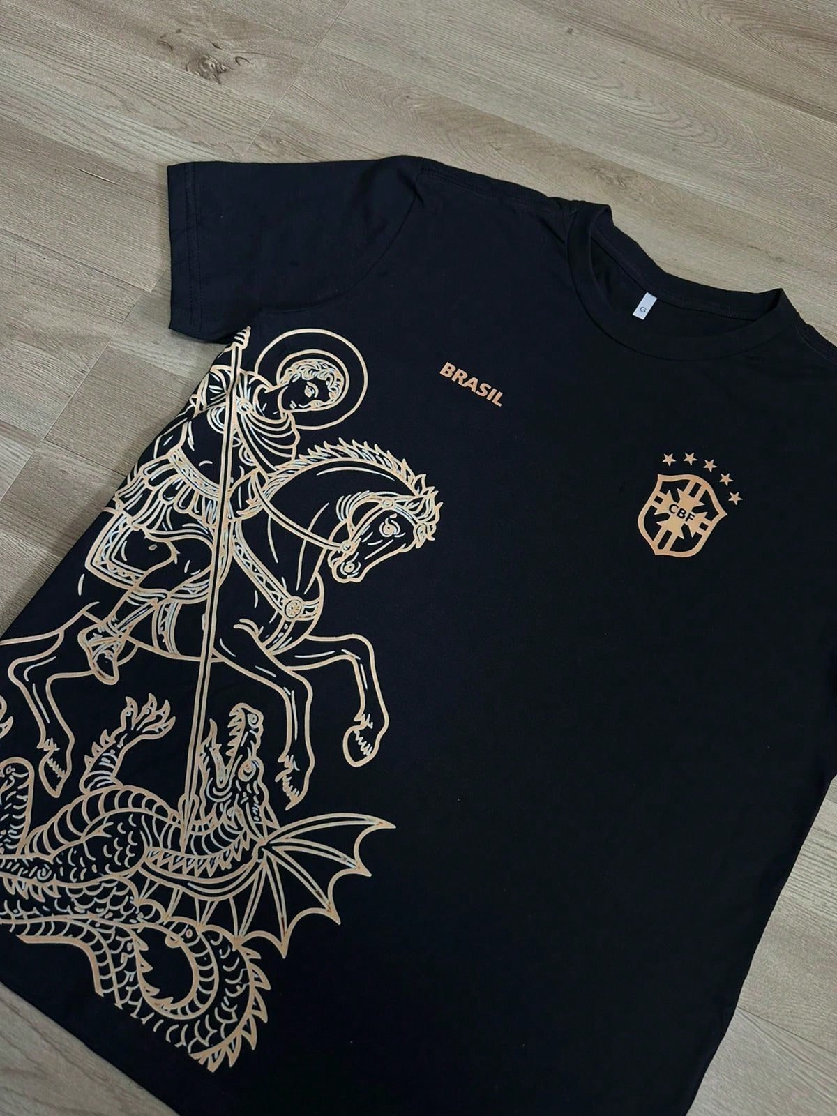 🛒Camiseta Brasil Seleção São Jorge Unissex Tradicional - Imagem 3