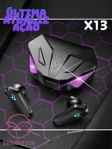 🛒X15 TWS Sem Fio Bluetooth Gaming Earbuds Estéreo HIFI LED Display Com Microfone 400+ vendido