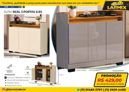 BUFFET REAL 3 PORTAS