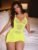 🛒SHEIN 2 peças/Conjunto Conjunto de Camisola de Lingerie Sexy Sem Fio de Tela para Mulheres