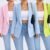 Dê uma olhada em Max Blazer Feminino Slim e Plus Size Casaco Social Acinturado Roupas Femininas Tendência Outono Inverno