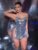 🛒MidnightGlam 2 peças/Conjunto Camisola Sexy Prateada Feminina 100+ vendido