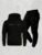 🛒Conjunto de Moletom Blusa e Calça Quentinho Estampado Novo Paris Agasalho Quentinho Outono / Inverno Solto Cordão Bolso Com Capuz 100+ vendido