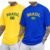 🛒Kit 2 unidade Camiseta Brasil 100% Algodão Linha Premium Camisa Masculina Com Letras Do Brasil Para Copa Do Mundo